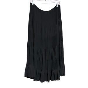 Joseph Ribkoff Mid-length Black Pleated Pullon skirt Size 14